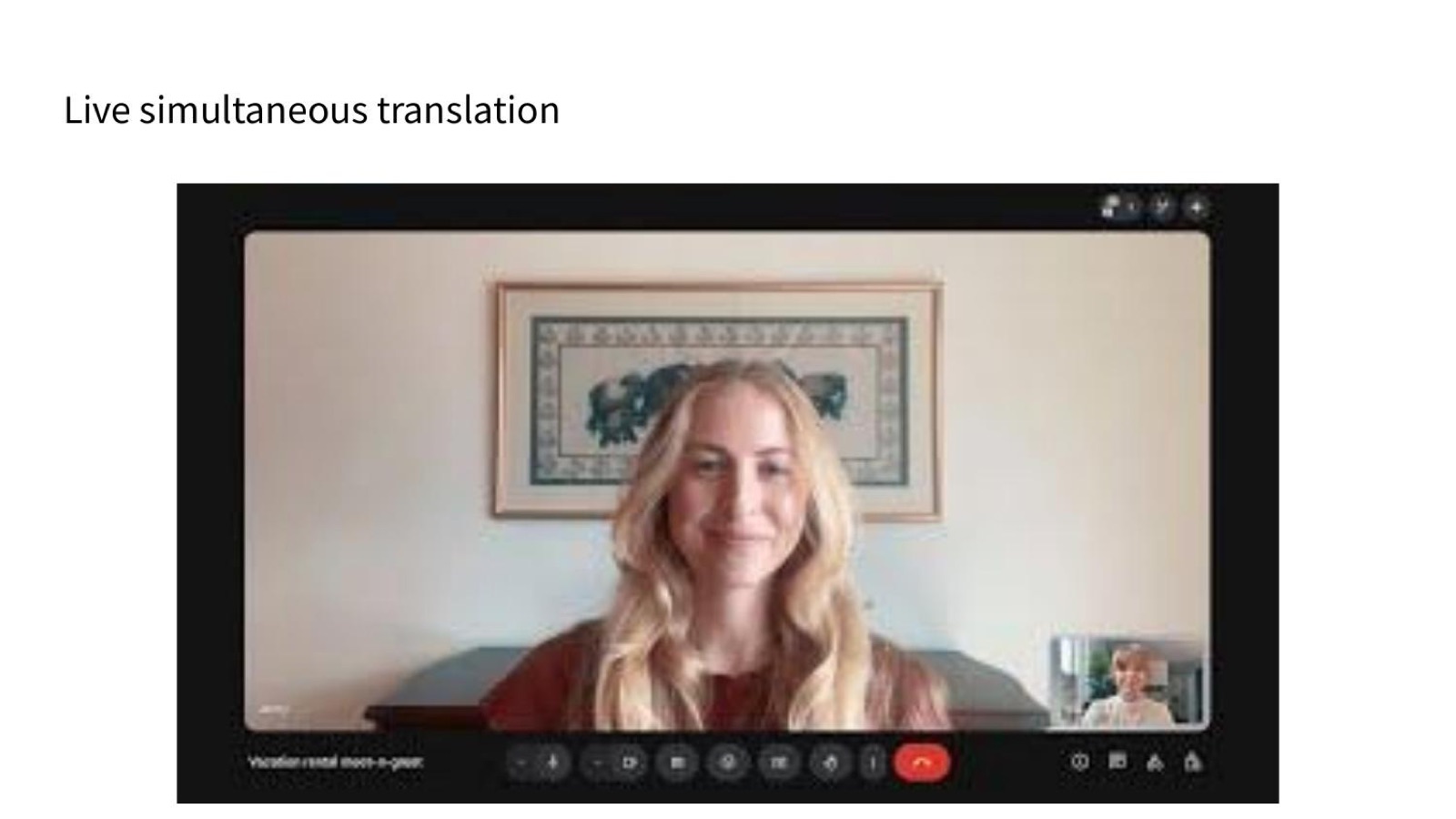 Live simultaneous translation