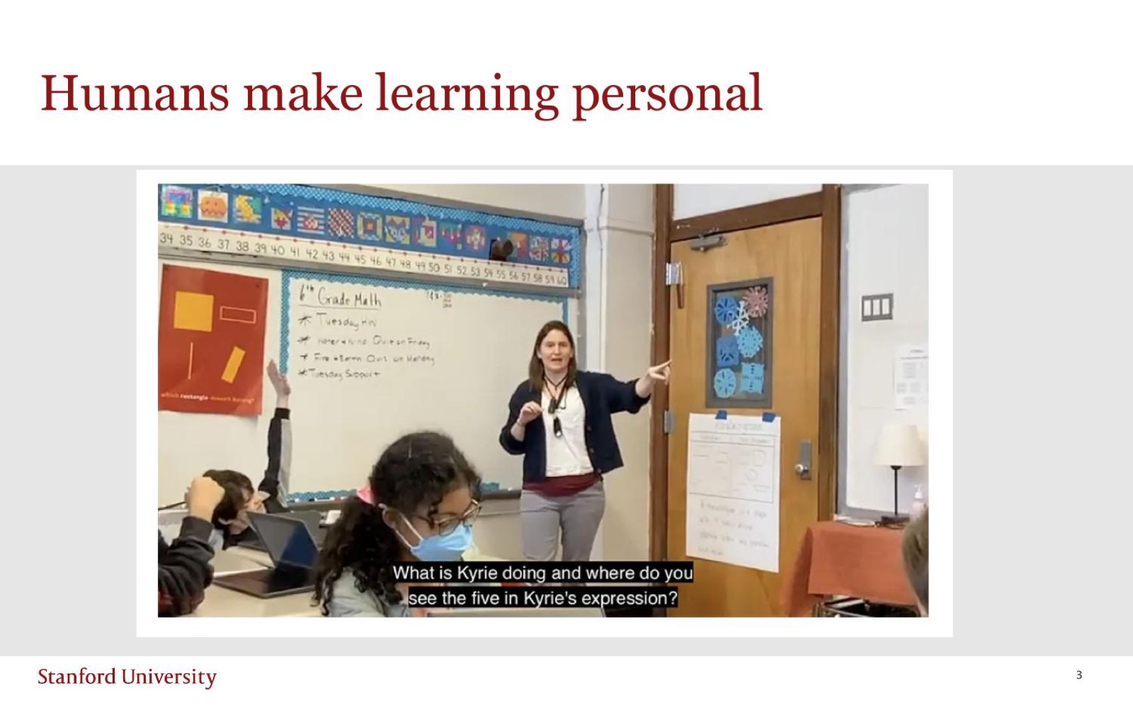 Humans make learning personal