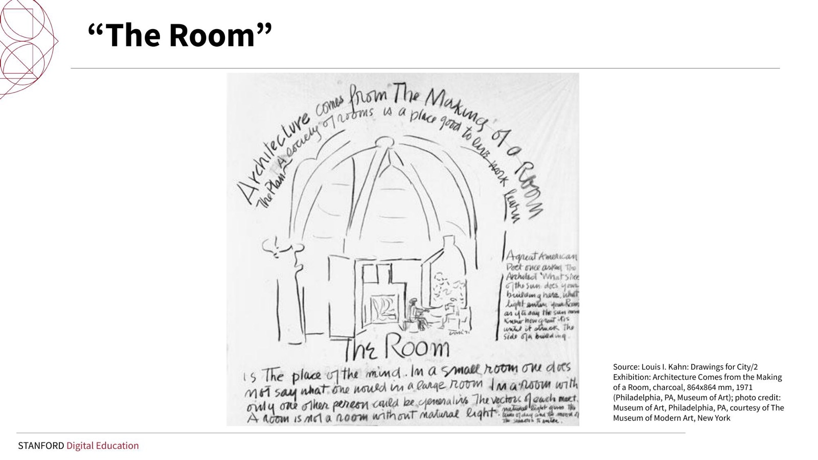 Louis Kahn, “The Room”