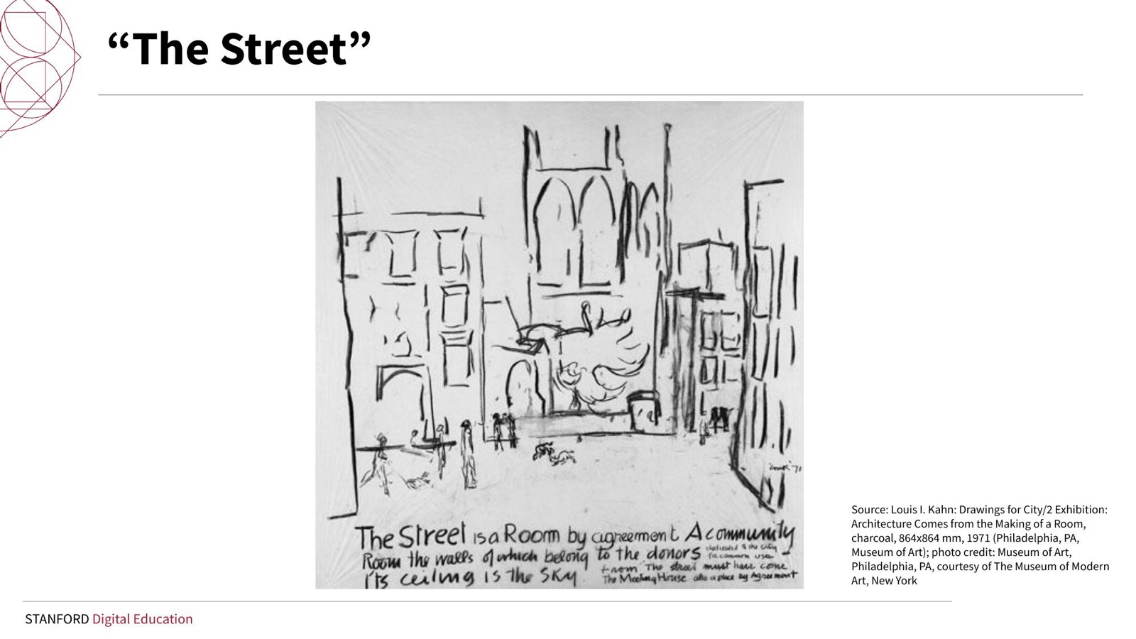 Louis Kahn, “The Street”