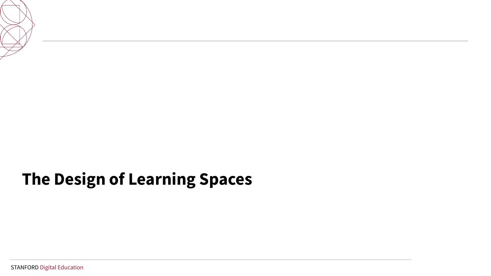 The design of learning spaces