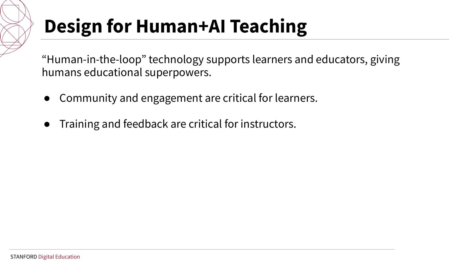 Design for human+AI teaching: human-in-the-loop technology gives humans educational superpowers